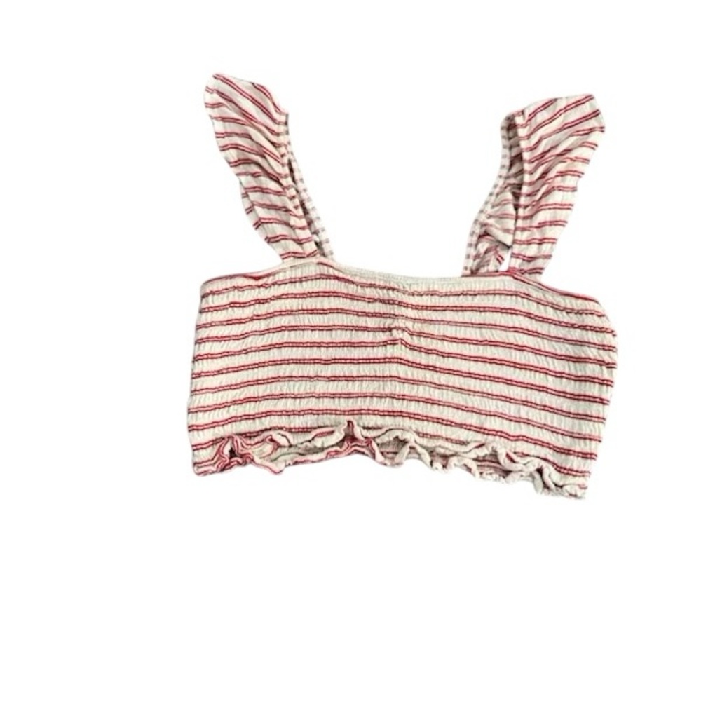 Red and white cropped top. Size s worn once